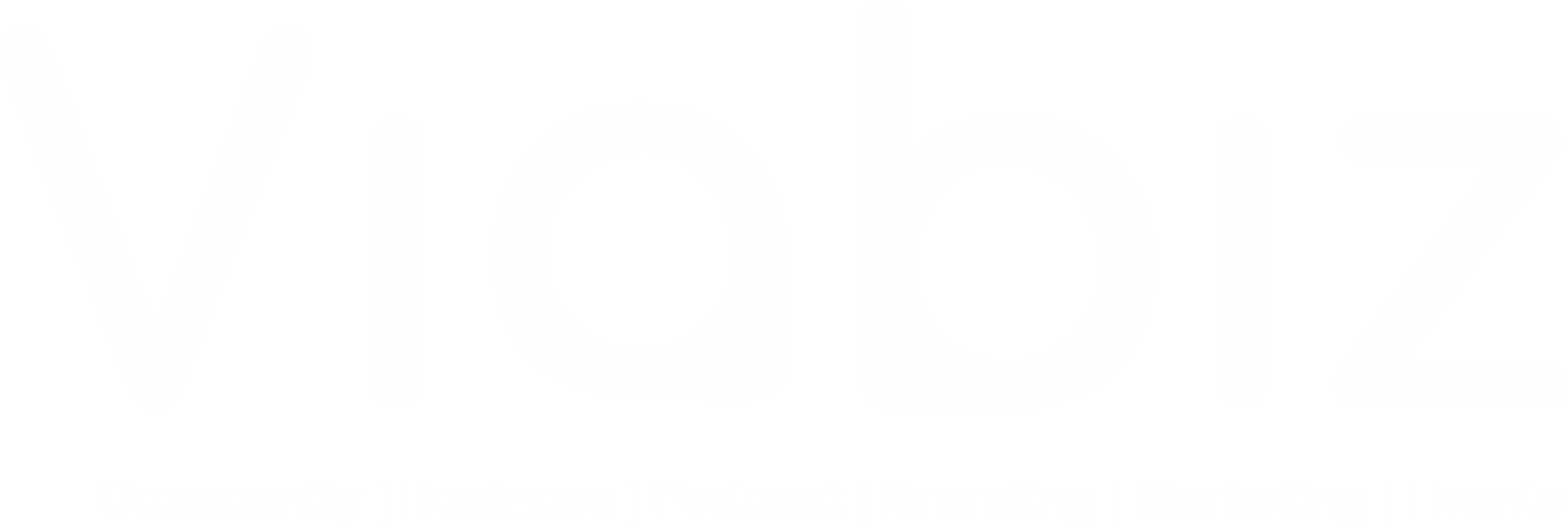 Viabiz White Logo